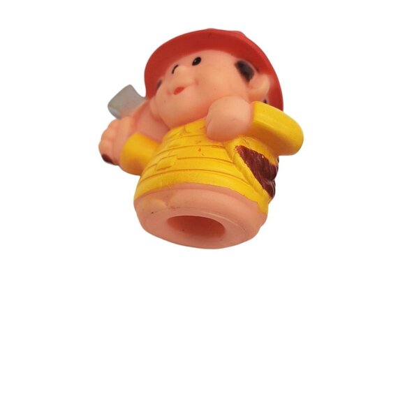 Fisher Price Little People Fireman & Dog & Police Action‎ Figures 1.75" No Legs - Picture 3 of 5